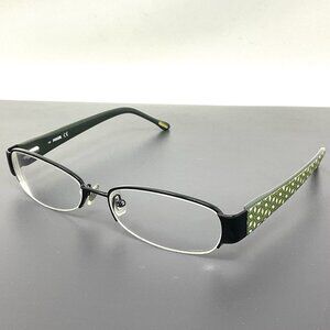 FOSSIL EYEGLASSES PAIGE 0HSU BLACK GREEN 52 [] 16 130